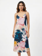 Dress Casual Pink Viscose