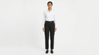 Black Regular Fit Trousers with Belt