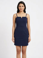 Women's Navy Spaghetti Strap Mini Dress