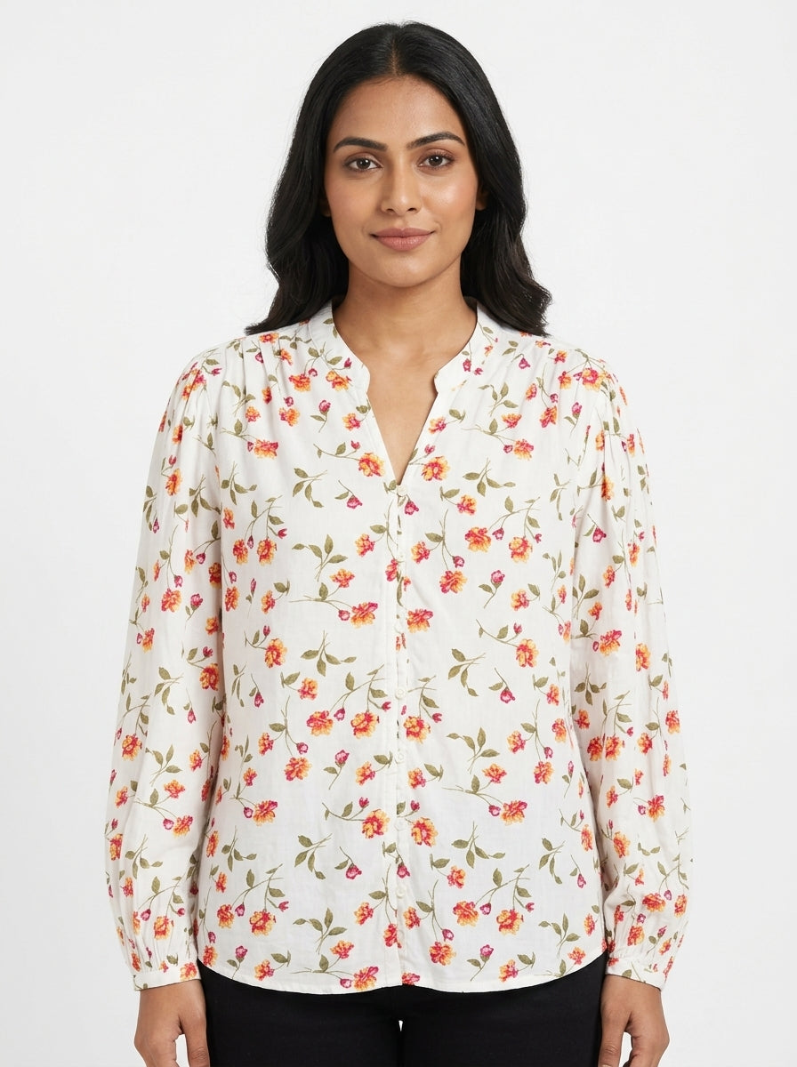 Top Casual White Viscose