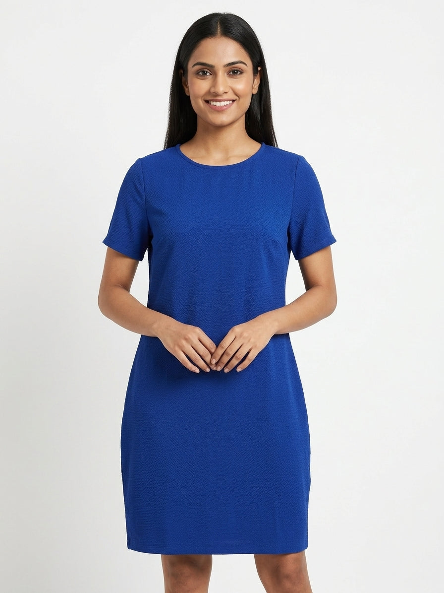 Chemistry Royal Blue Textured Top/Dress - Size L