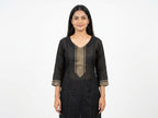 Kurti Casual Black Silk