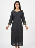 Kurti Casual Charcoal Viscose