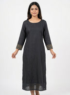 Kurti Casual Charcoal Viscose