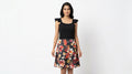Dress Casual Black Polyester & Viscose