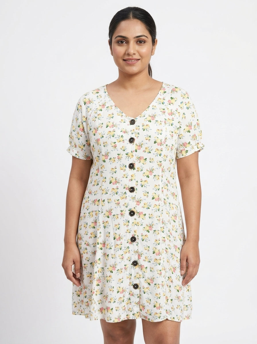 Rio XL Floral Print Blouse/Top