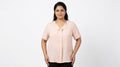Women's Light Peach Pink Casual Top