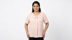 Women's Light Peach Pink Casual Top