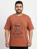 Juneberry T-Shirt Streetwear Tan Cotton & Blended