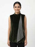RAREISM L Size Black Garment with Zipper Detail
