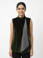 RAREISM L Size Black Garment with Zipper Detail