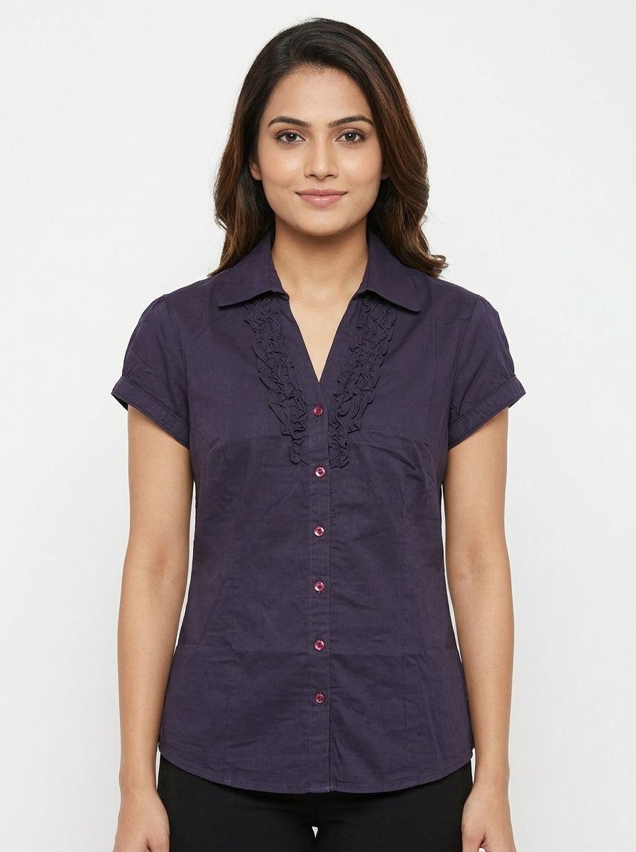 Wardrobe Women's Dark Purple Blouse