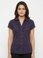 Wardrobe Women's Dark Purple Blouse