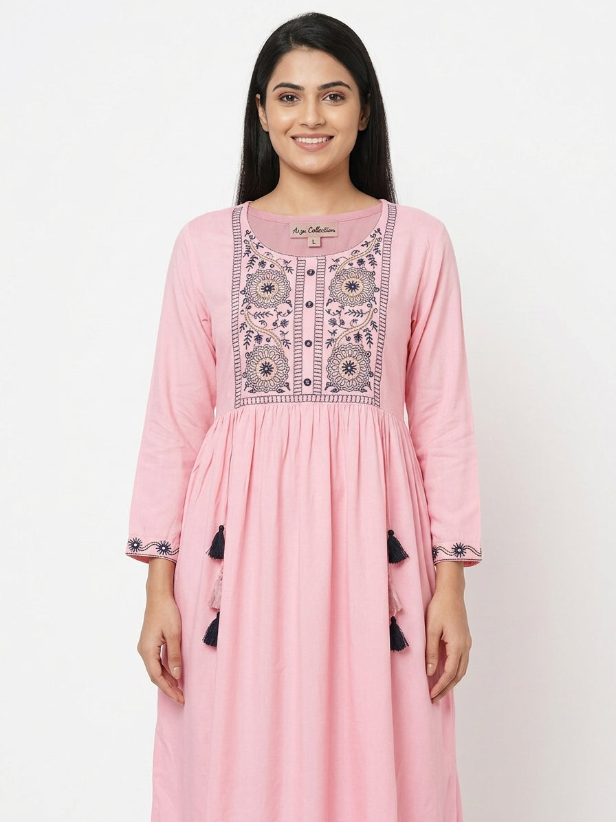 Arzu Collection Pink Top Size L