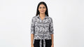 RIG Utility Clothing Black & White Abstract Print Shirt