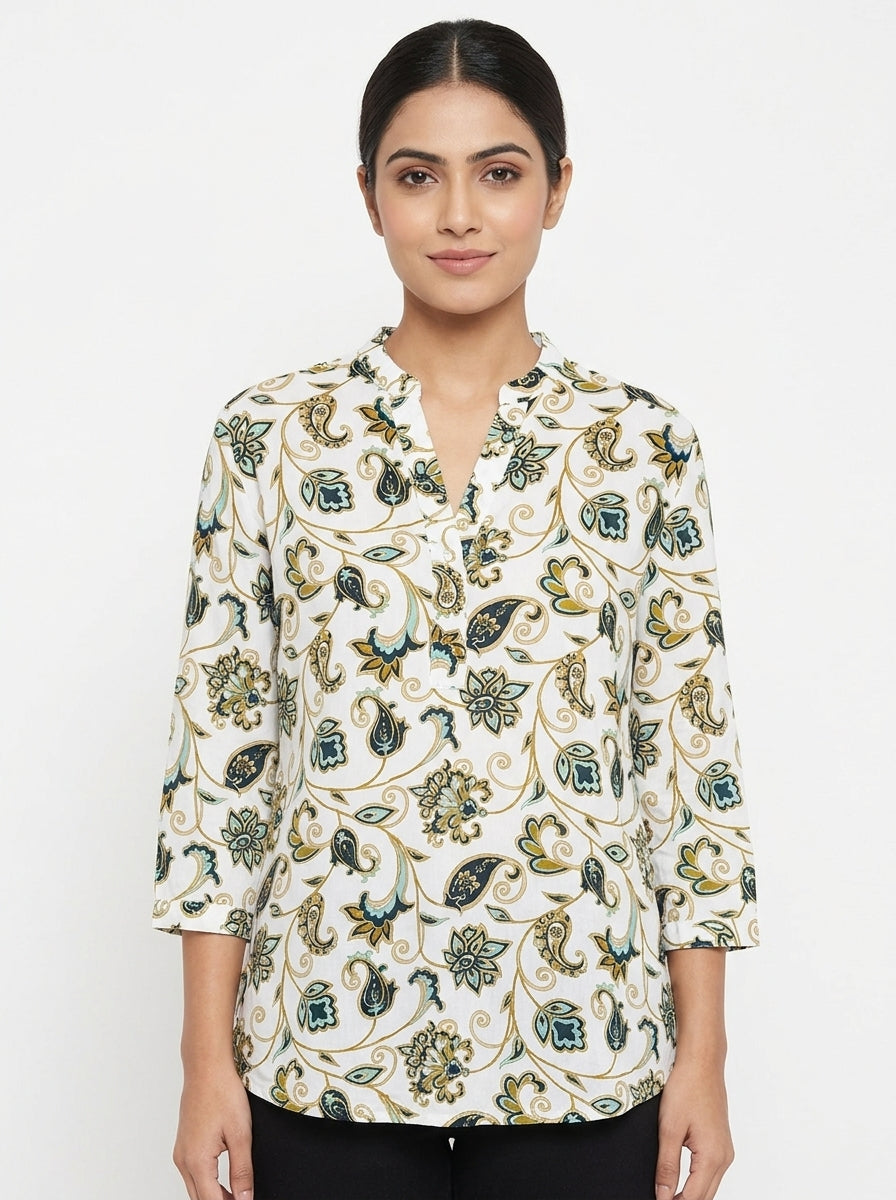 Cottonworld Top Casual White