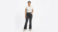 Women's Charcoal Regular Fit Denim Jeans