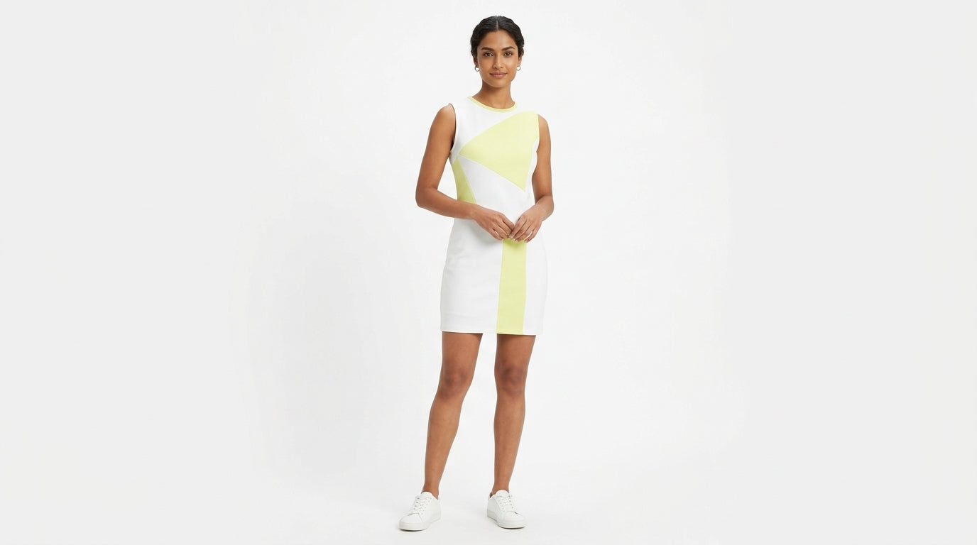 Women's Colorblock Sleeveless Mini Dress