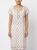 Kurti Casual White Cotton