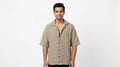 Beige Woven Relaxed Fit Casual Shirt