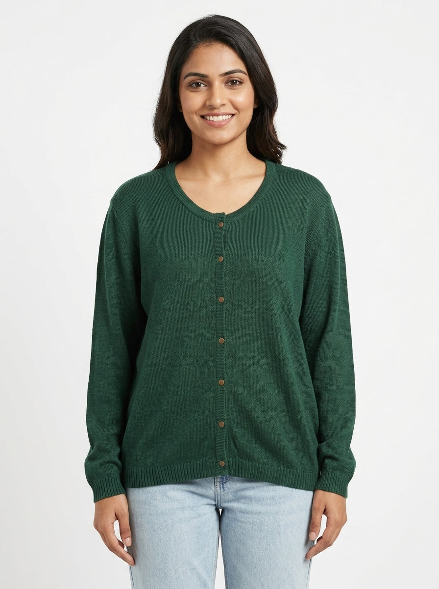 WILLS clublife Green Knitted Sweater - XL