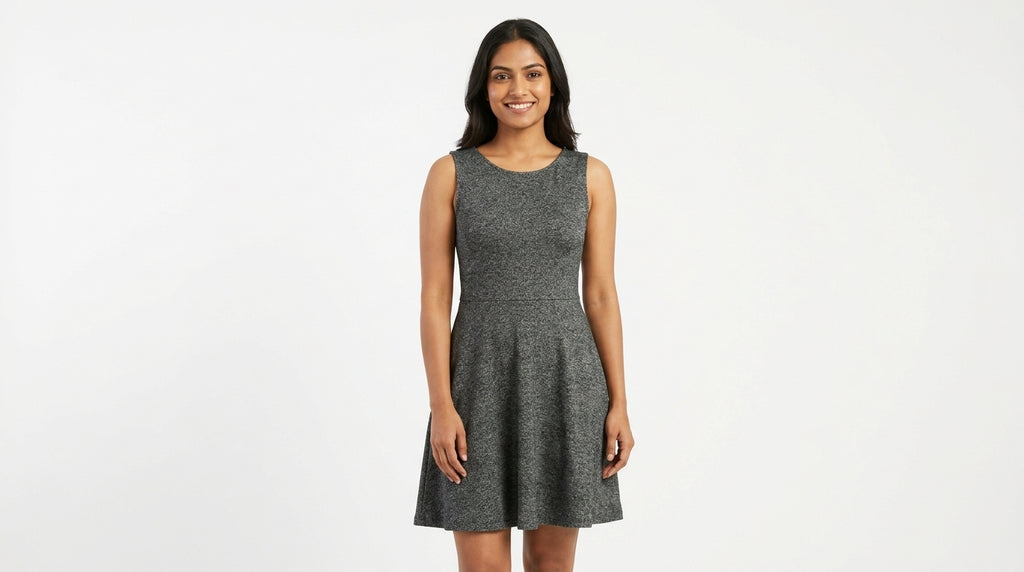 H&M Divided Dress Casual Grey Blended
