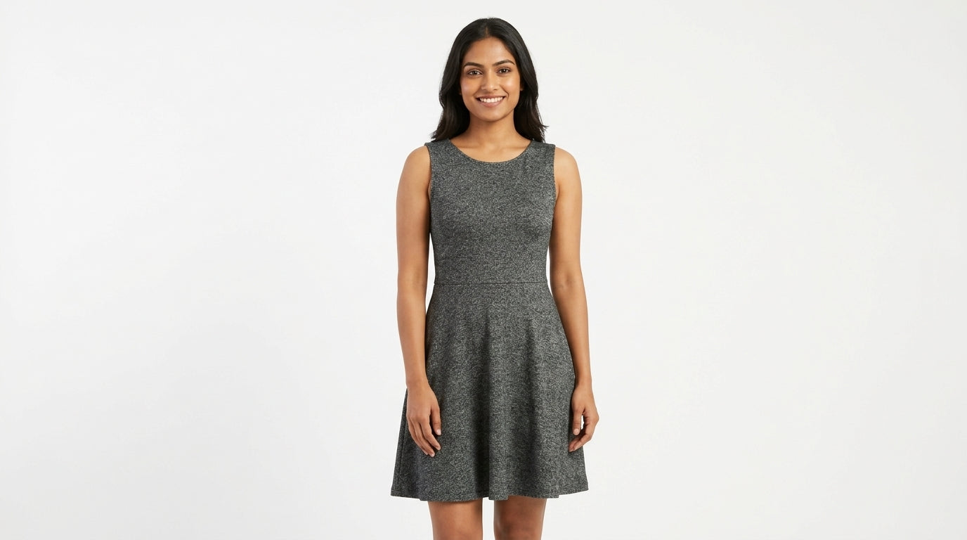 H&M Divided Dress Casual Grey Blended