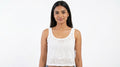Top Casual White Blended