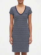 Gap Navy and White Striped T-Shirt Size XS