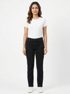 Stylish Black Regular Fit Casual Trousers