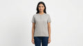 Grey Regular Fit Henley Neck T-Shirt