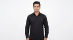 Classic Black Long Sleeve Casual Shirt