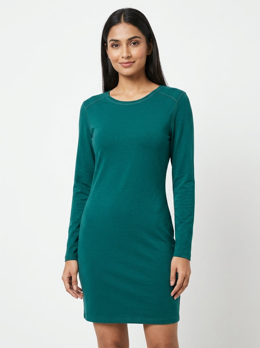 SHEIN Women's Teal Knit Top Size M