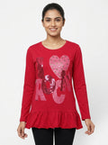 Dj&C Tunic Casual Red Cotton
