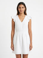 Dress Casual White Cotton
