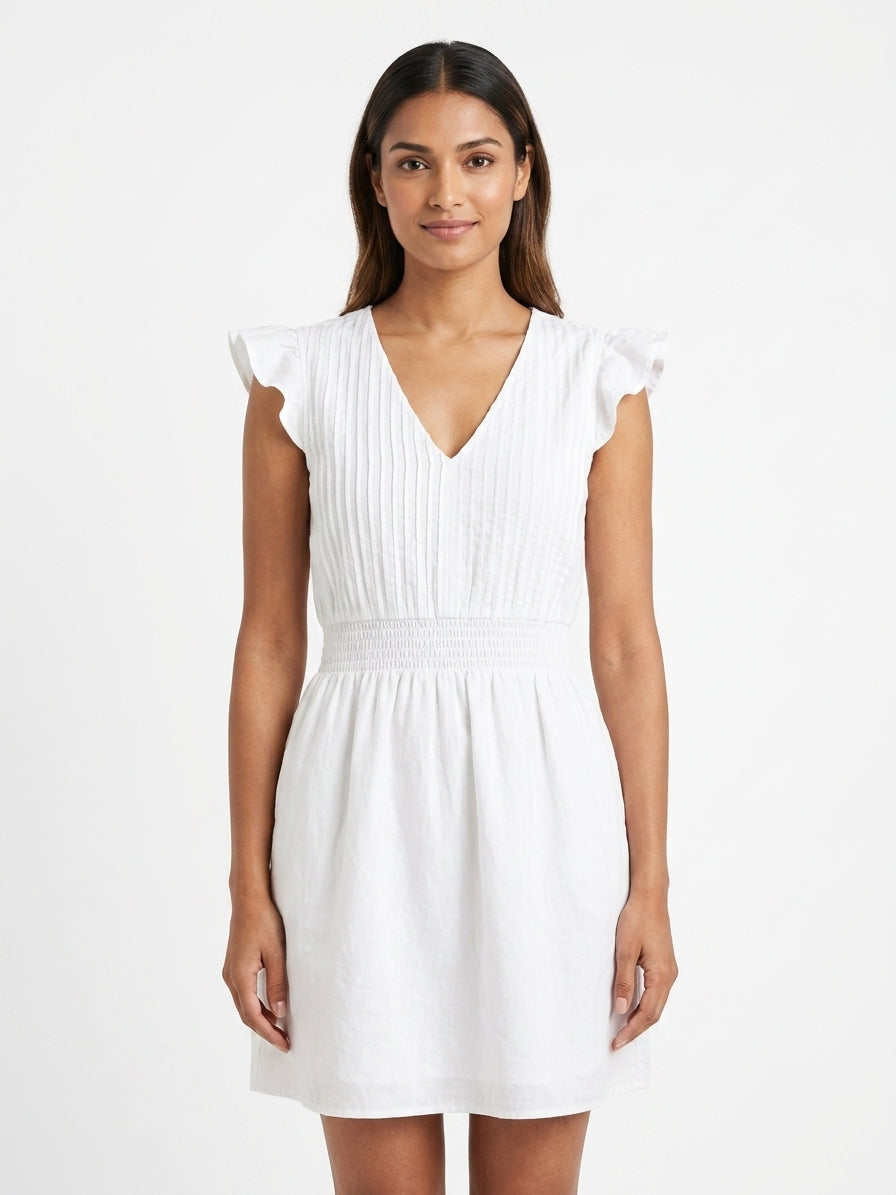Dress Casual White Cotton