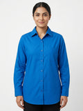 Blue Regular Fit Casual Long Sleeve Shirt