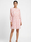 Rio. Floral Ruffle Neck Blouse