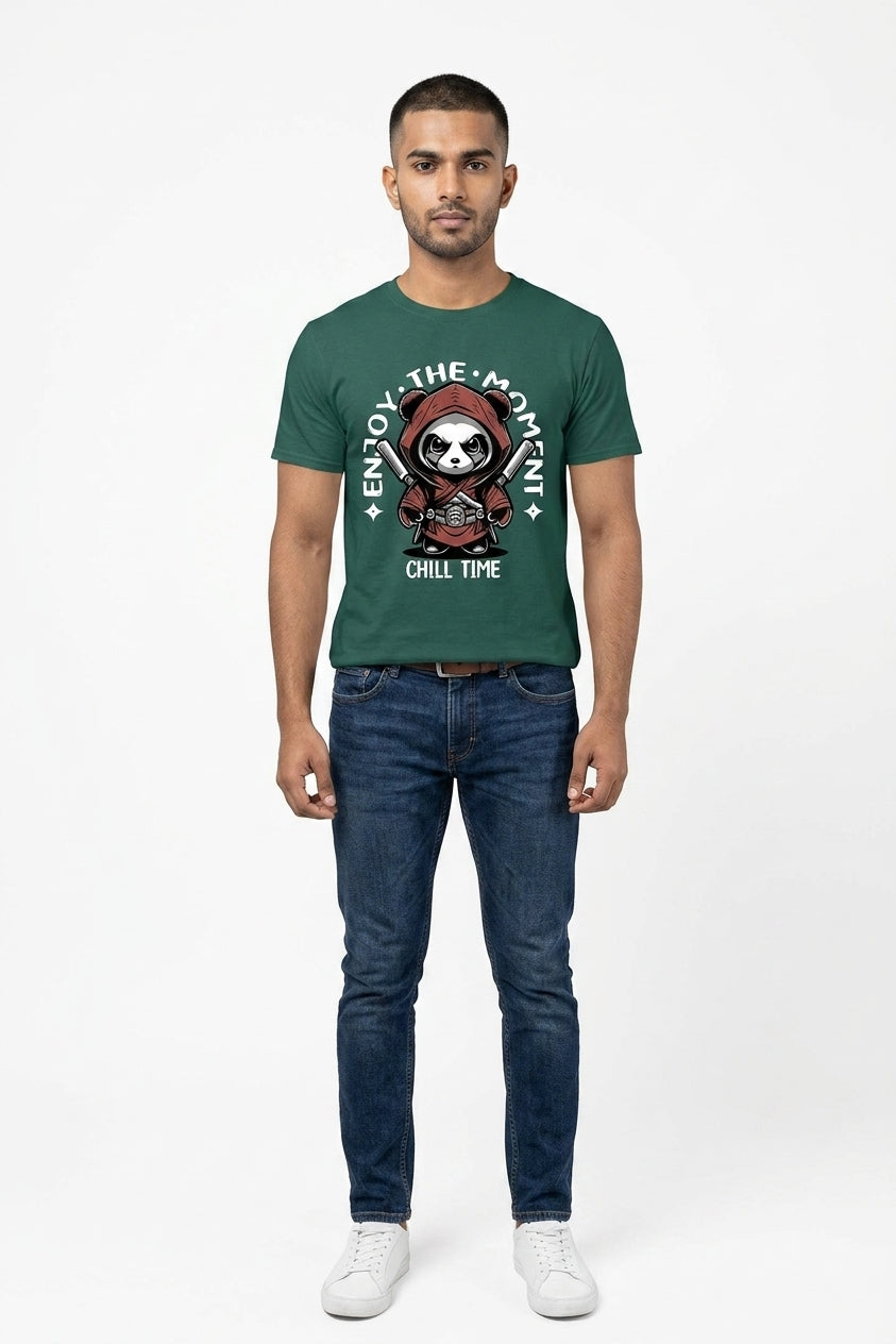 Enjoy The Moment Green Tee