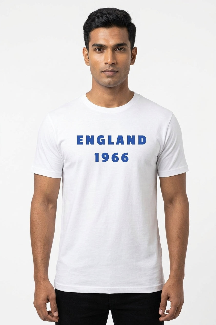 England 1966 Graphic Printed White Tshirt