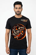 Reach For The Stars Graphic Printed Black Tshirt