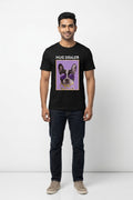 Hug Dealer Graphic Printed Black Tshirt