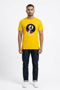 Rocketman Graphic Printed Yellow Tshirt