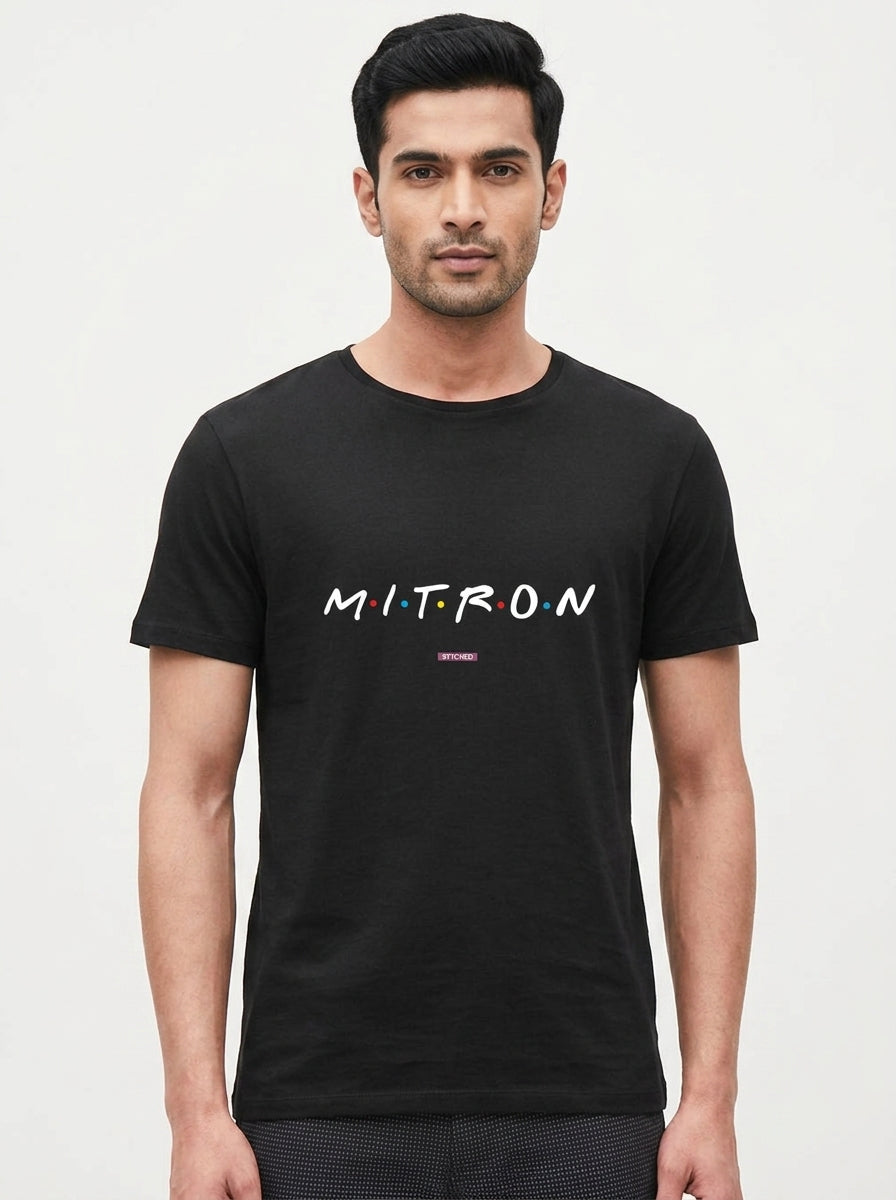 M.I.T.R.O.N - Graphic T-Shirt Black Color