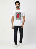 Wild Graphic Printed White Tshirt