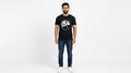 Explore The World Graphic Printed Black Tshirt
