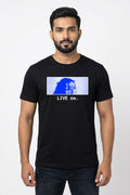 Live Co Mystery Graphic Printed Black Tshirt