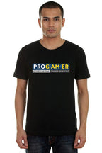 Coder by the Day, Gamer at night - True programmer Swag Black Tee
