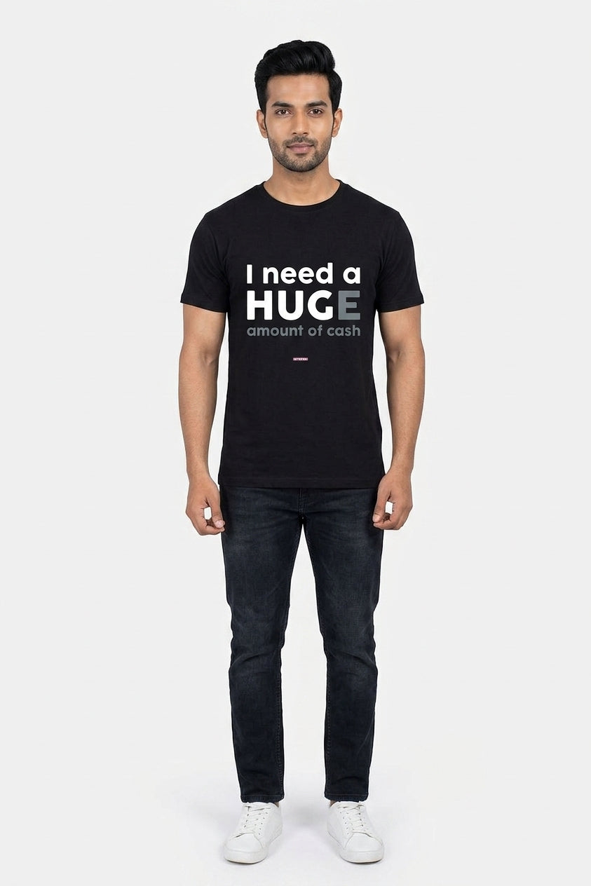 I Need a Hug - Graphic T-Shirt Black Color
