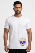Punk Skull Graphic Printed White Tshirt